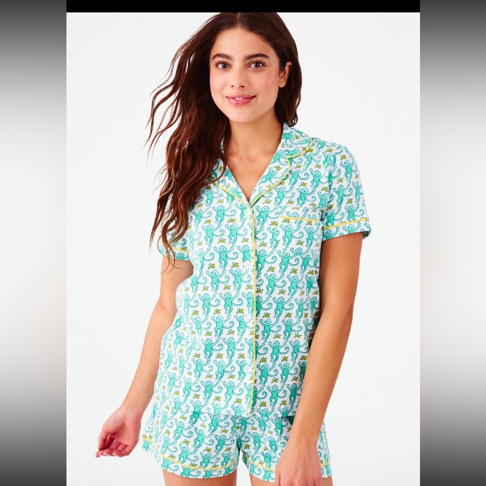 Roller Rabbit women’s pajamas Aqua XXS